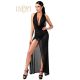 Noir Handmade Onyx Liquid Long black dress